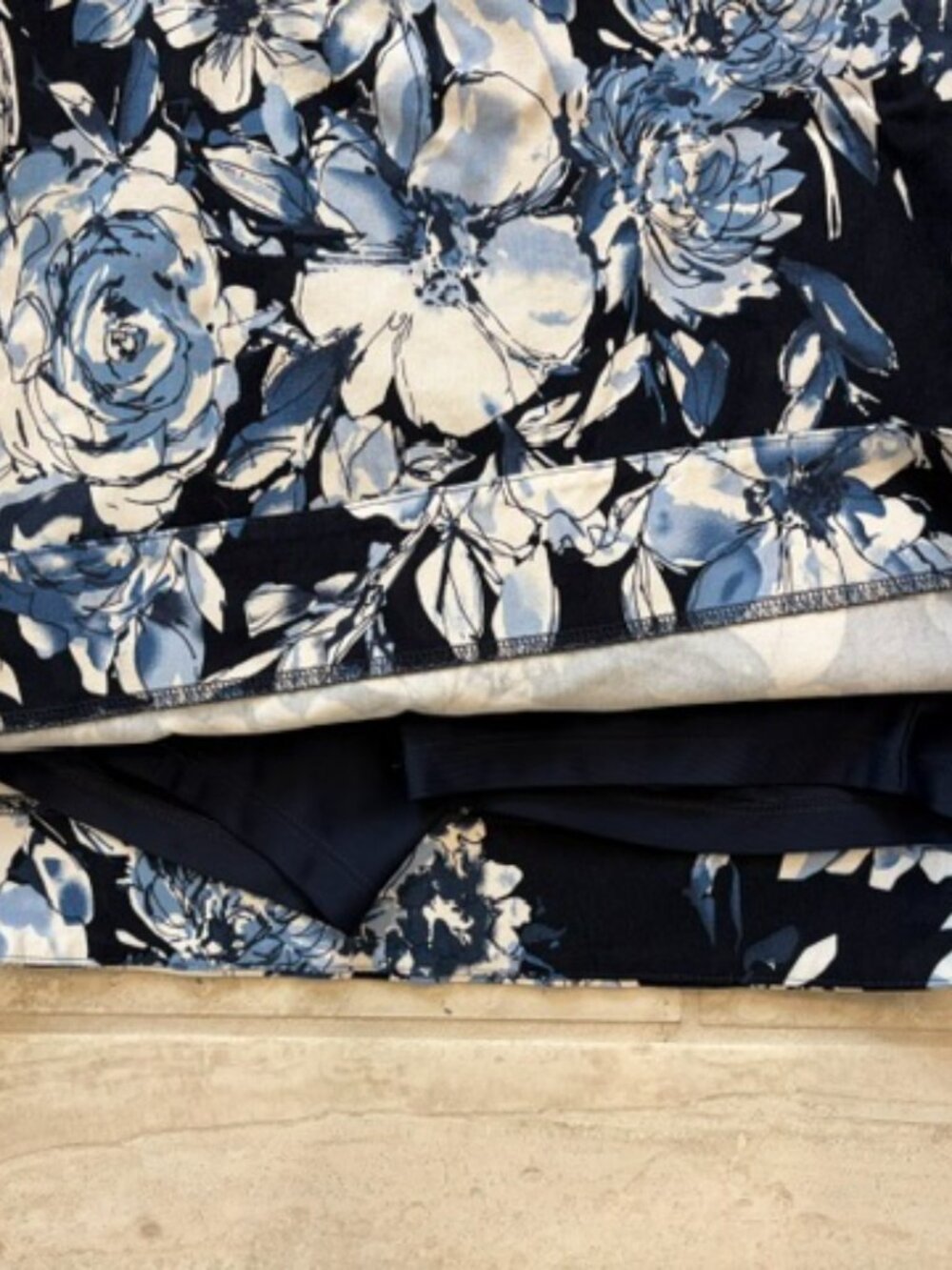 S.C. & Co. Blue Floral Athleisure Women's Skort Medium Workout Golf Tennis - Picture 8 of 11